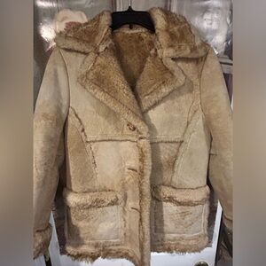 Vintage Schott N.Y.C Sportswear faux fur women’s jacket. Size 14. Amazing Cond!